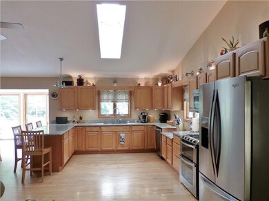 Bright kitchen with skylight