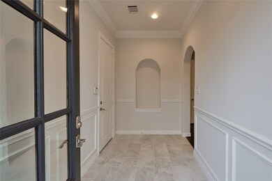 A proper foyer with an art niche to display your f