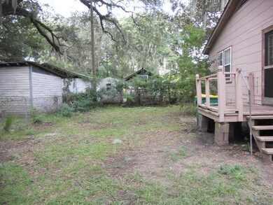 Fenced back yard