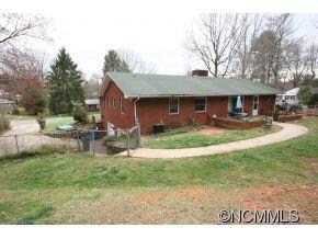 back yard and patio
