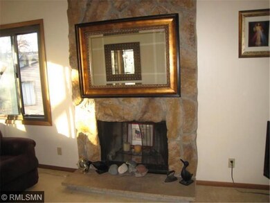 Fireplace view.