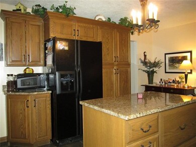 Here's the kitchen island with storage. On the bac