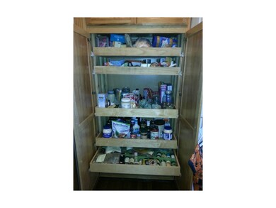 slide out shelves in pantry-easy to fill