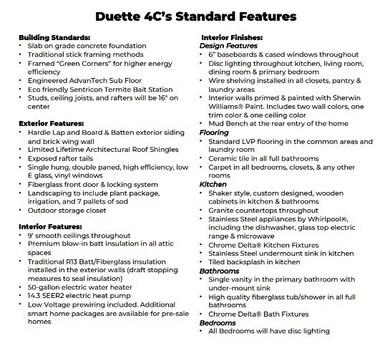 Standard Features - All plans, pricing and specifi