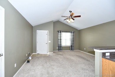 From eating area to living area.