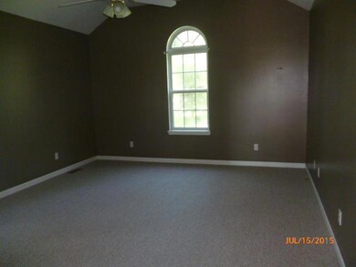 Master bedroom, cathedral ceiling