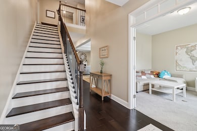 Entry area with hardwood floors