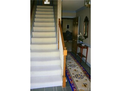 Handsome entry with slate floor.
