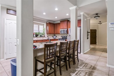 Breakfast bar  in kitchen