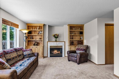 cozy gas fireplace