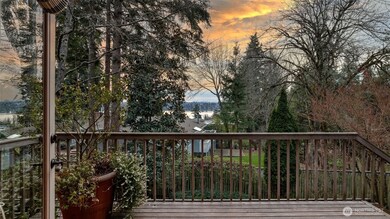 Westward-facing with partial Lake Washington and Olympic Mountain Views.