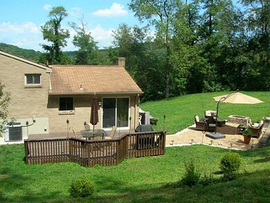 Exterior Back. From the top of th property looking