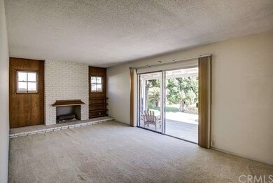Living room with fireplace