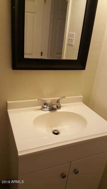 Bathroom sink area
