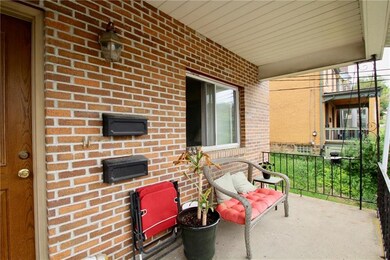 Nice new brick and front door on facade.