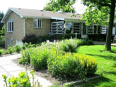 Exterior Back. View of back gardens that provide a