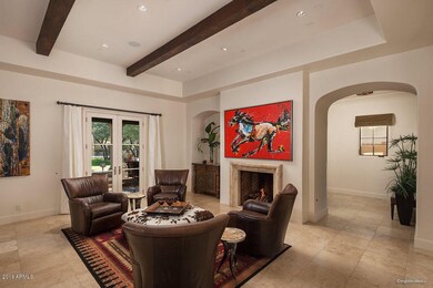 GR seating area by fireplace