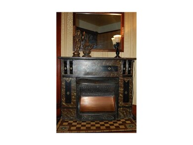 Beautiful detail on 2nd fireplace.