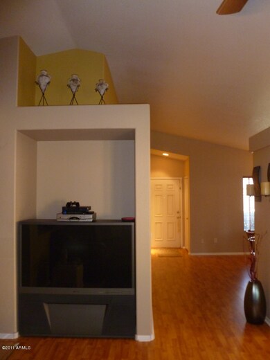 Family room looking into living room