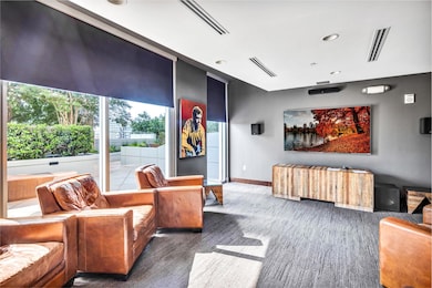 Building lobby featuring recessed lighting