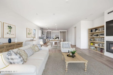 Staged living room area