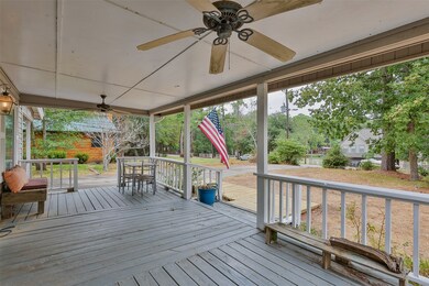 Large covered porch with a lake view!