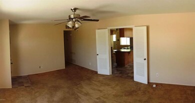 Living room looking towards kitchen