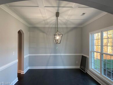Dining Room with optional Faux Coffered Ceiling.
