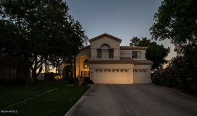 Twilight front elevation