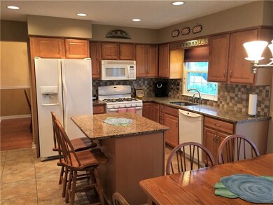 Newer kitchen with granite counters and beautiful 