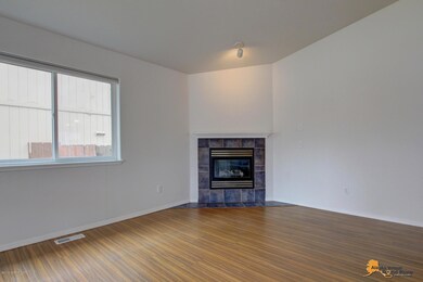 Gas fireplace in living room
