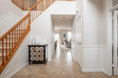 Two story foyer