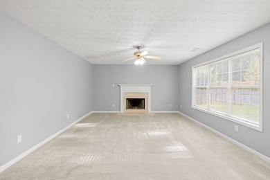 The family room is HUGE with lots of natural light!