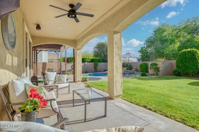 Extended Covered Patio with Fan