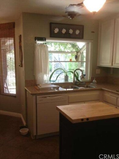 Kitchen garden window with view to the backyard.
