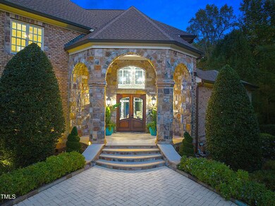 Front Door at Night Photo