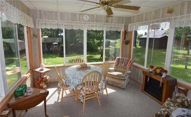 Living area with laminate flooring