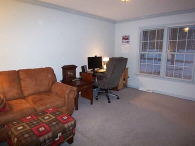 Living Room. Living Rm with crown molding. Glass d