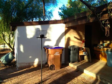 Workshop off patio