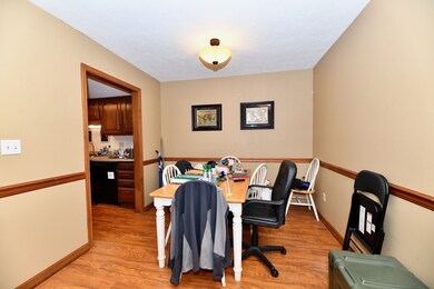 Dining room opens to kitchen
