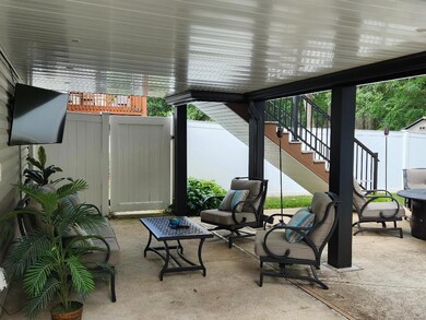 Under deck, covered patio