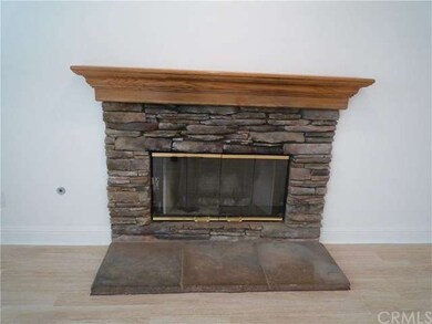 Pretty rock fireplace in family room