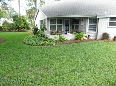 Walled patio perfect for cook outs!