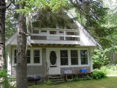 Waterfront side of the cottage with...