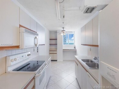 Galley kitchen which may be opened up to the livin