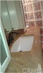 Master bath is beautiful with many stone applicati