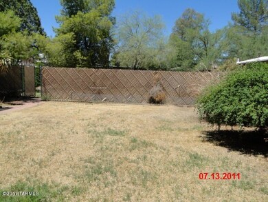 Part of the large back yard