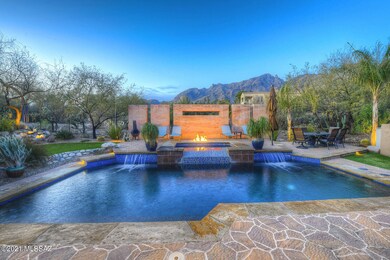 Back of Home with Pool/Spa