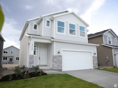 Up-close view of the front exterior.