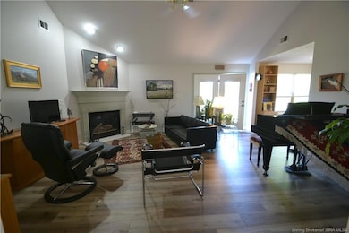 expansive living room... even with a baby grand pi
